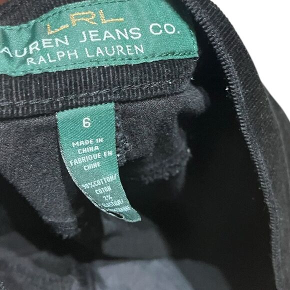 Ralph Lauren Black Corduroy Classic Bootcut Pants, Size 6 - Picture 5 of 10